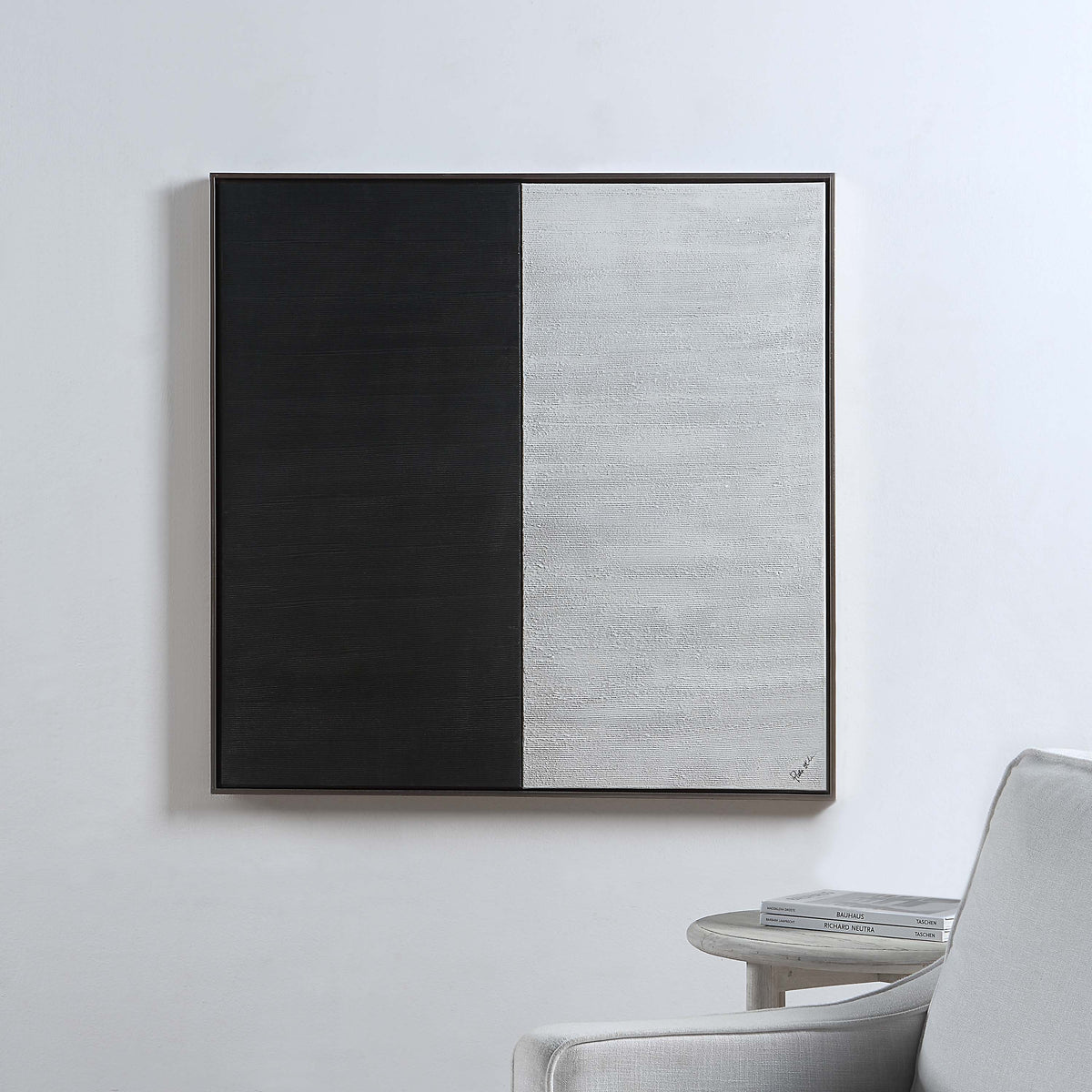 Gobi 40" Wide Canvas Art, Black-Canvas Prints-DECOROLALA