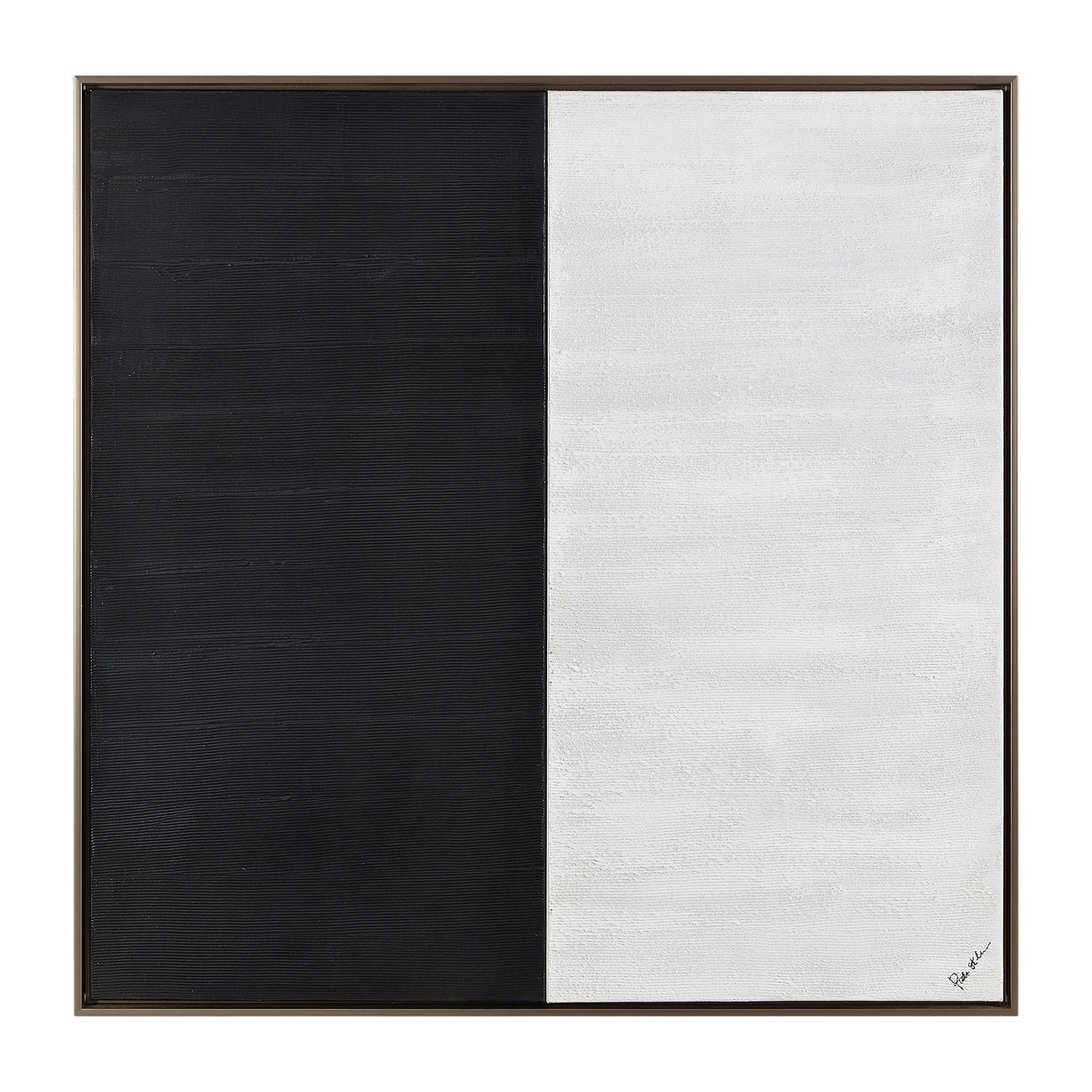 Gobi 40" Wide Canvas Art, Black-Canvas Prints-DECOROLALA