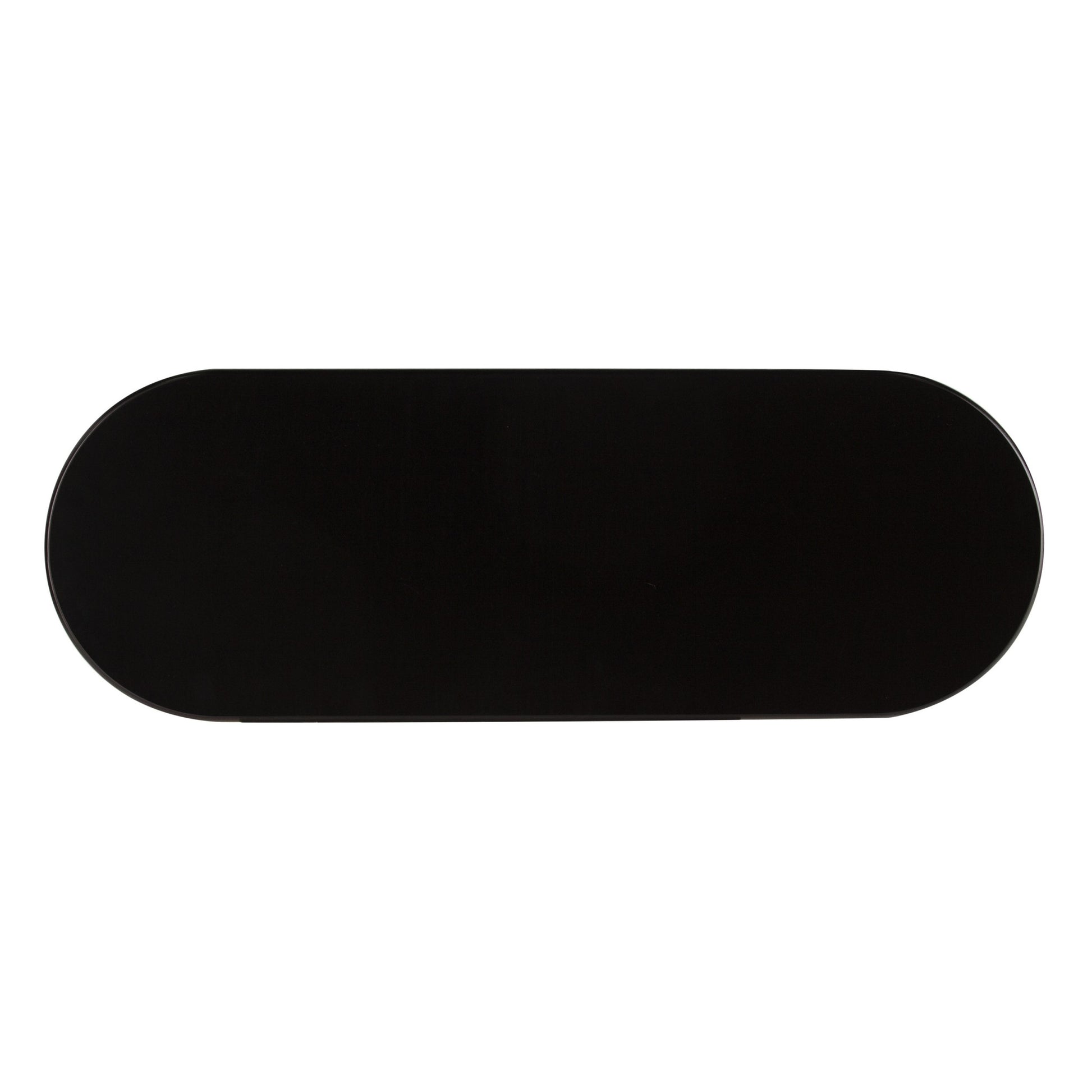 Gold Black and White Metal Oval Bar Cart With Wine Storage-Bar Carts and Servers-DECOROLALA