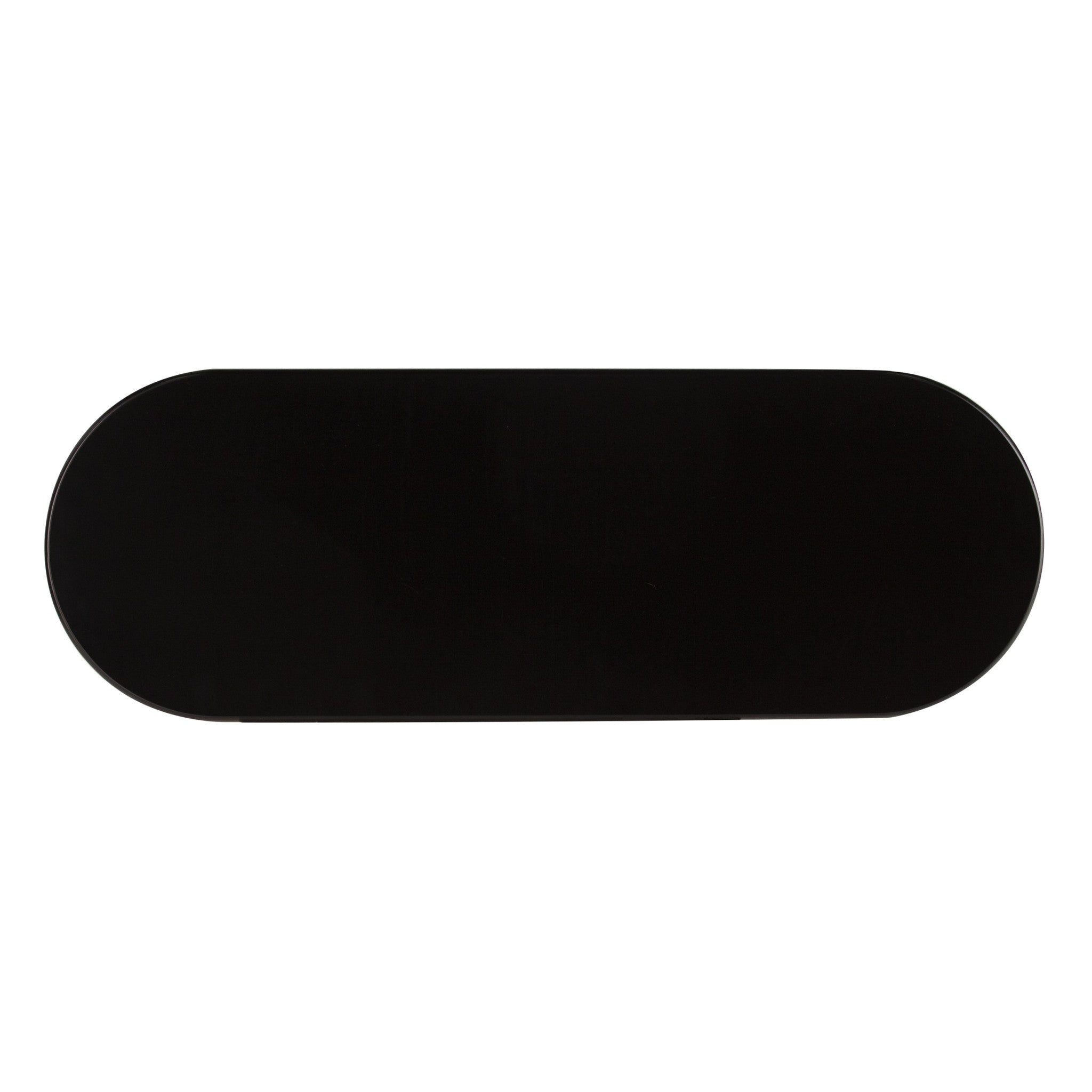 Gold Black and White Metal Oval Bar Cart With Wine Storage-Bar Carts and Servers-DECOROLALA