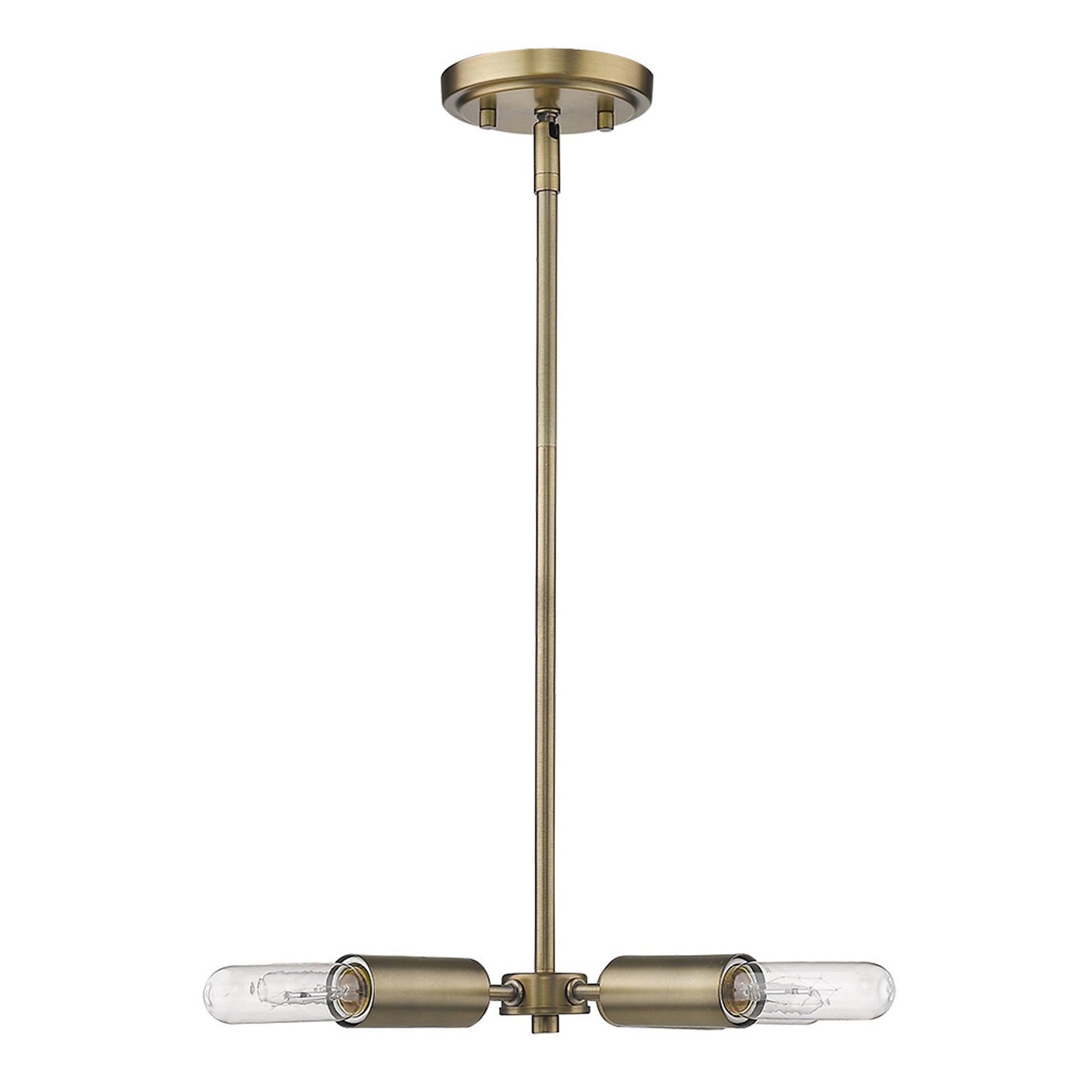 Gold Four Light Metal Dimmable Chandelier-Chandeliers-DECOROLALA