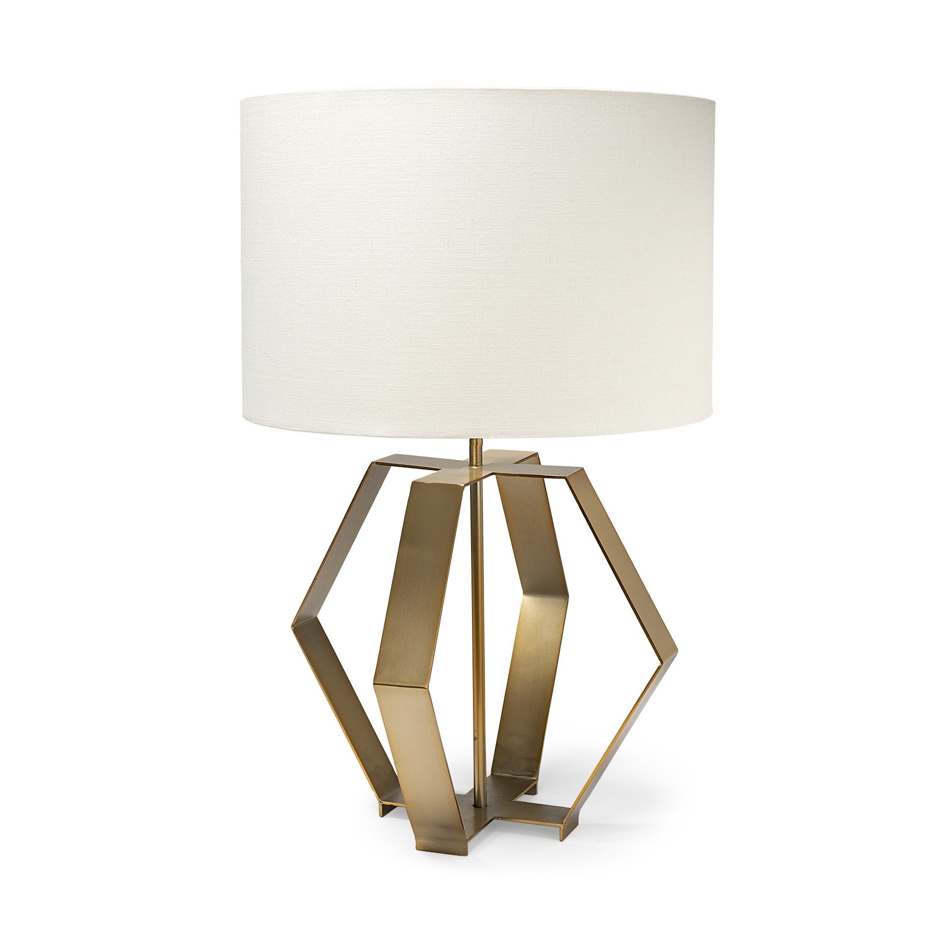 Gold Geometric Design Table Lamp-Table Lamps-DECOROLALA