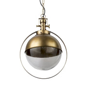 Gold Metal Sphere Pendant Hanging Light-Pendants-Hanging Lights-DECOROLALA