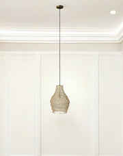 Gold Metal Wire Mesh Hanging Pendant Light-Pendants-Hanging Lights-DECOROLALA