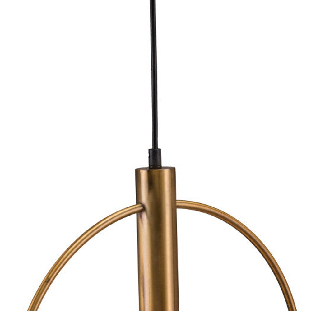 Gold Ring Metal Dimmable Chandelier-Chandeliers-DECOROLALA
