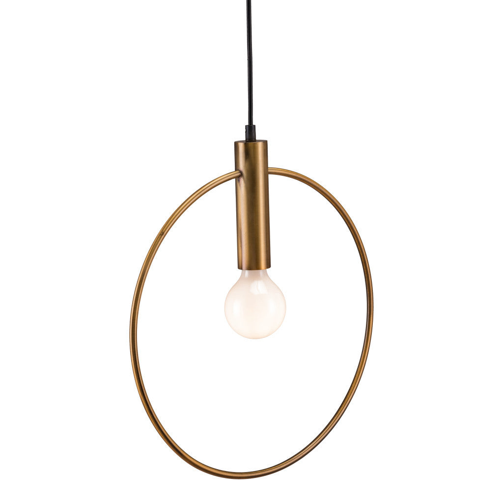 Gold Ring Metal Dimmable Chandelier-Chandeliers-DECOROLALA