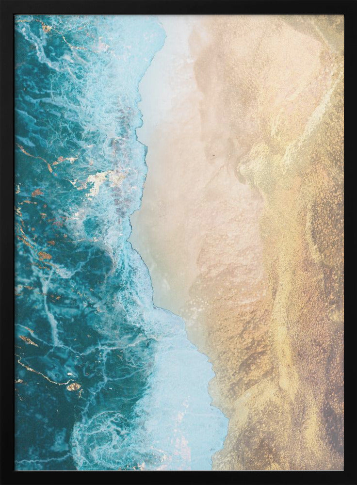 Gold beach-canvas-DECOROLALA