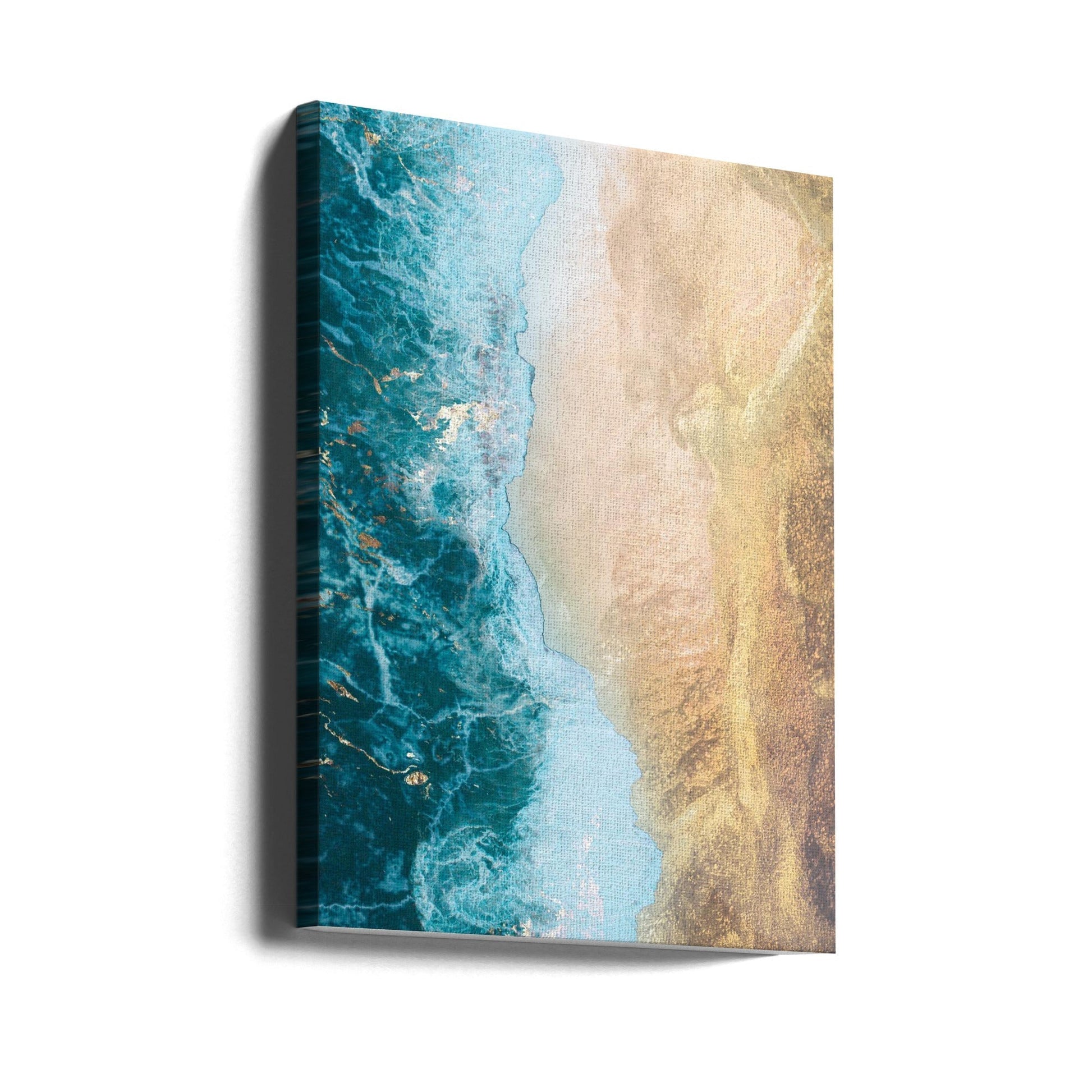 Gold beach-canvas-DECOROLALA