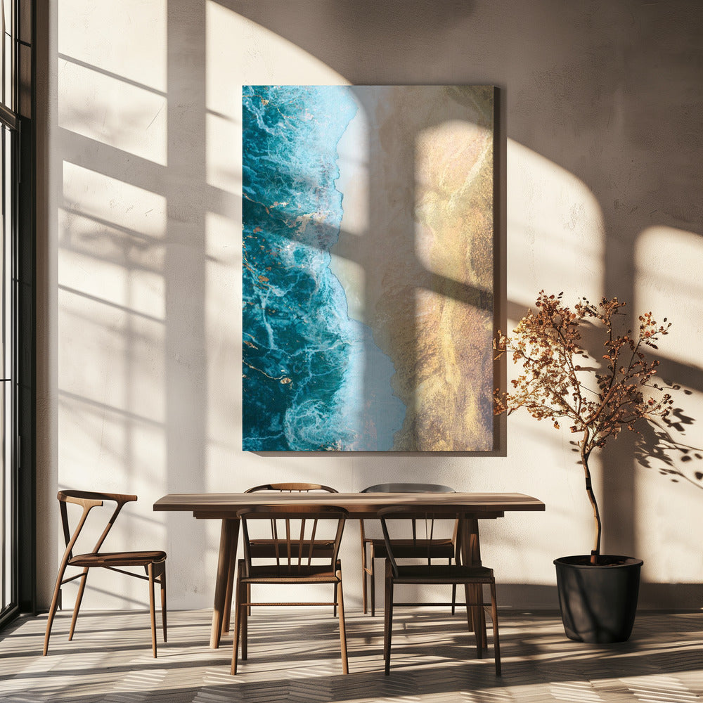 Gold beach-canvas-DECOROLALA