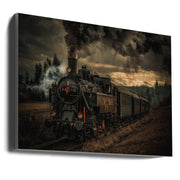 Gold digger train-Canvas Print-DECOROLALA