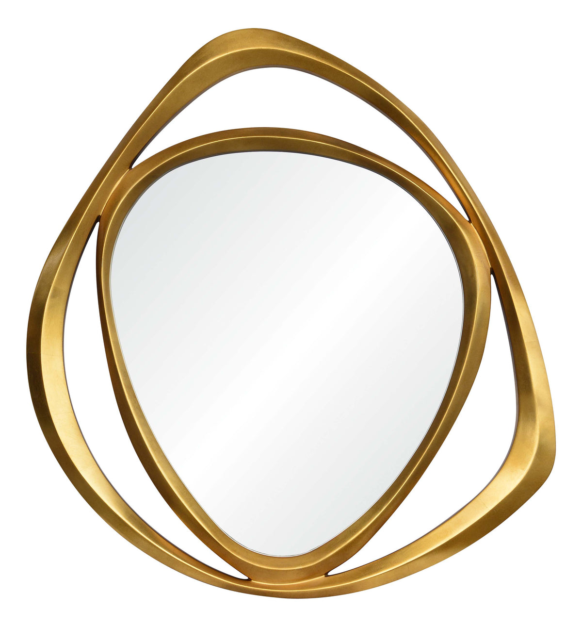 Goldie 42" Tall Irregular Wall Mirror, Yellow-Mirrors-DECOROLALA