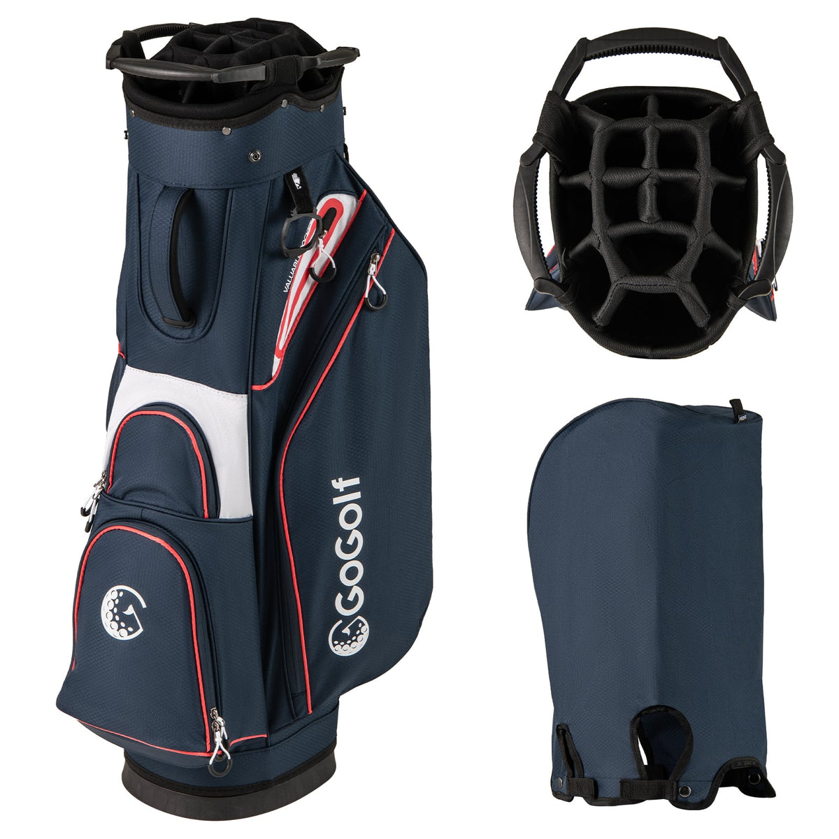 Golf Cart Bag Lightweight Portable Golf Club Organizer Bag-Navy-Golf-DECOROLALA