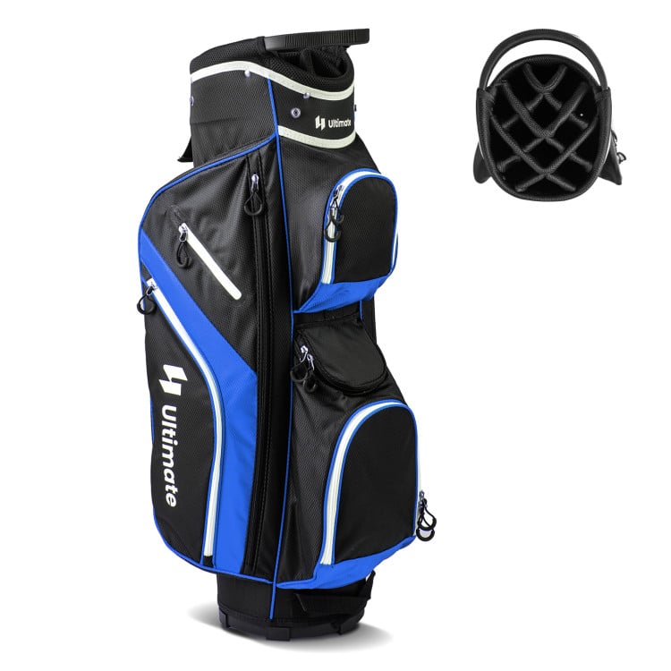 Golf Cart Bag with 14 Way Top Dividers-Blue-Golf-DECOROLALA
