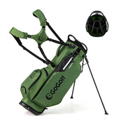 Golf Stand Bag Lightweight Golf Bag with 8 Way Top Dividers and 5 Zippered Pockets-Green-Golf-DECOROLALA