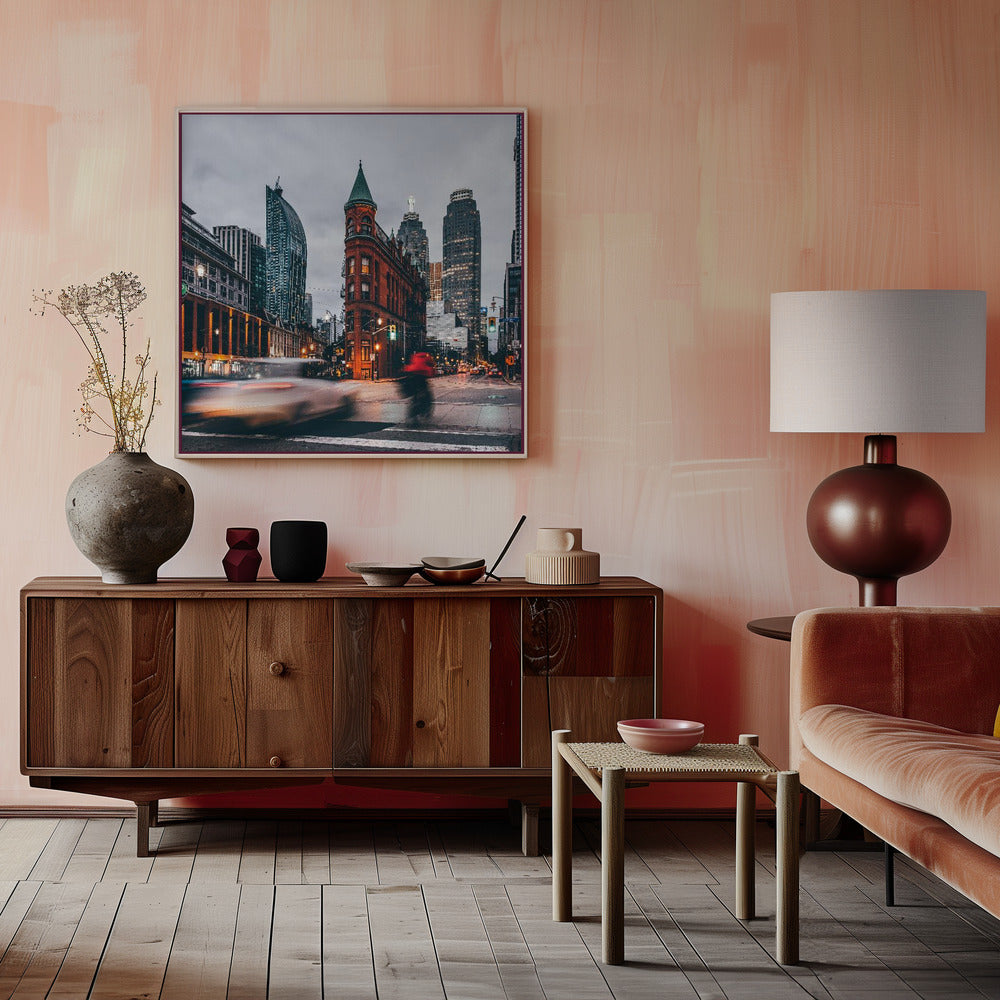Gooderham Building Canvas Print by Carmine Chiriaco-canvas-DECOROLALA