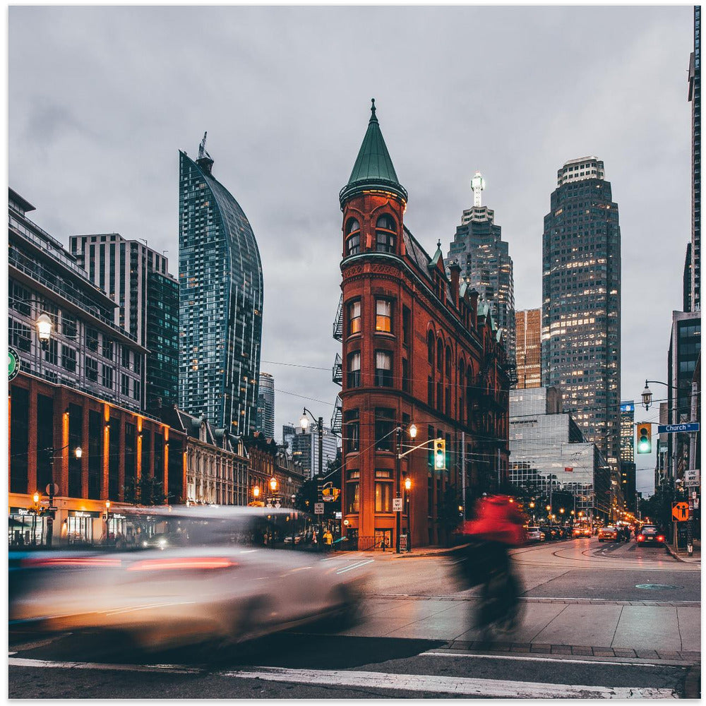 Gooderham Building Canvas Print by Carmine Chiriaco-canvas-DECOROLALA