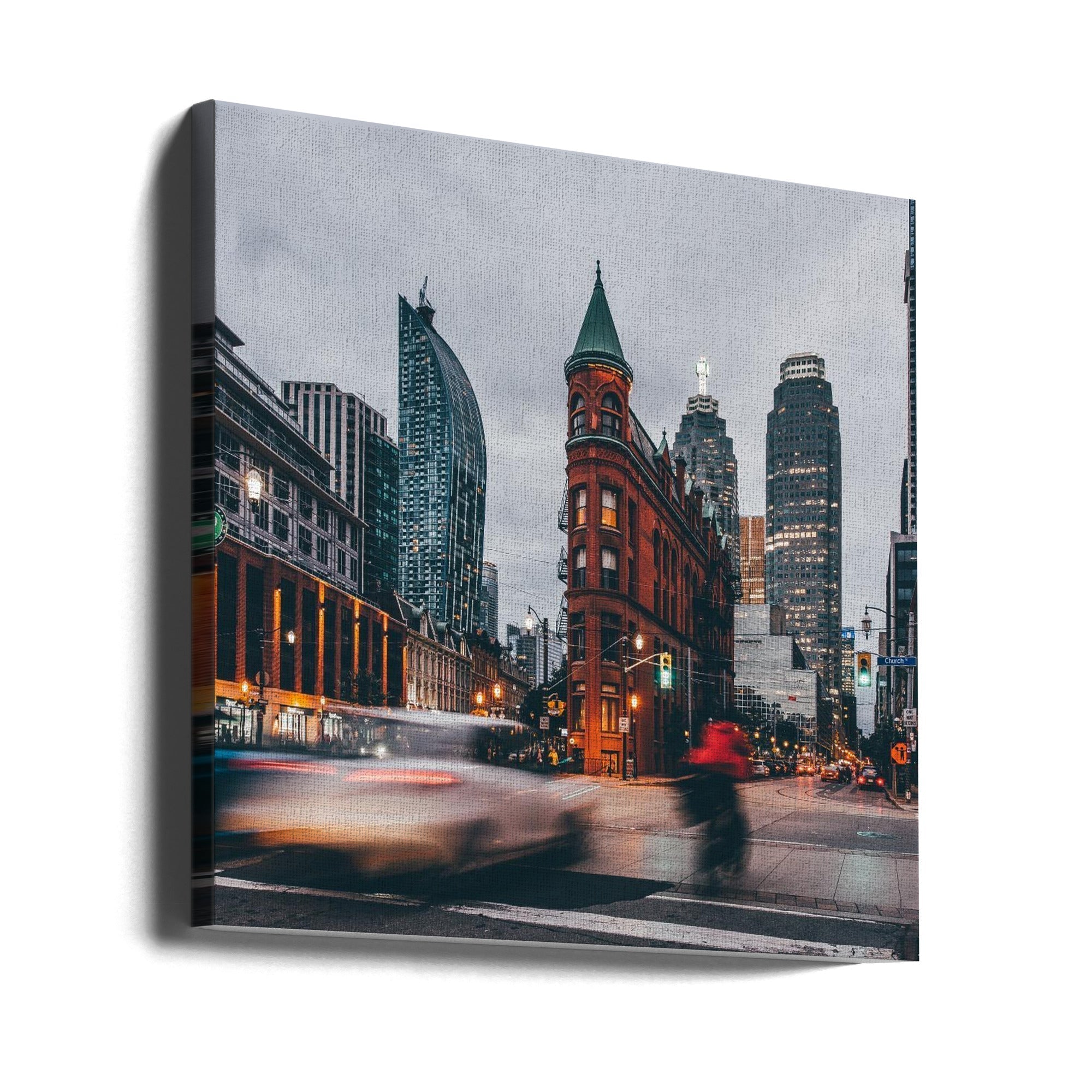 Gooderham Building Canvas Print by Carmine Chiriaco-canvas-DECOROLALA