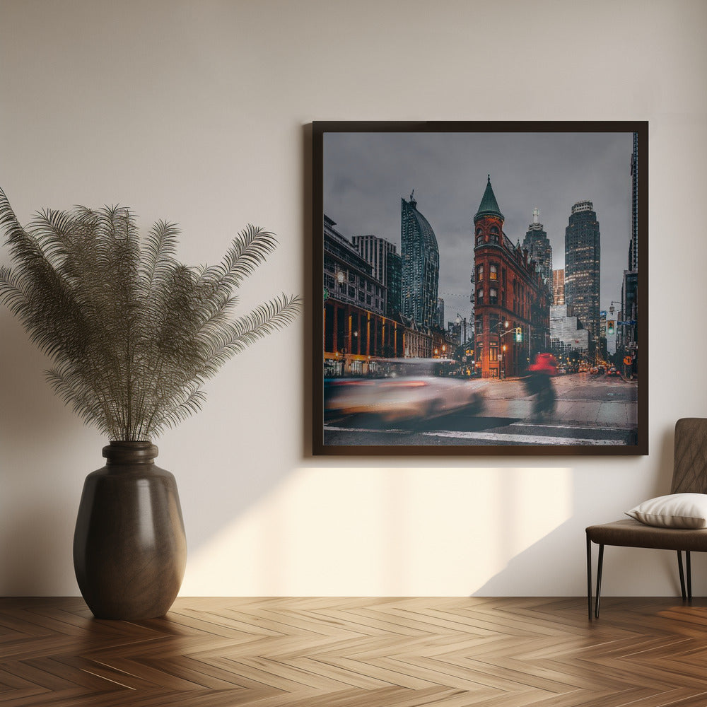 Gooderham Building Canvas Print by Carmine Chiriaco-canvas-DECOROLALA