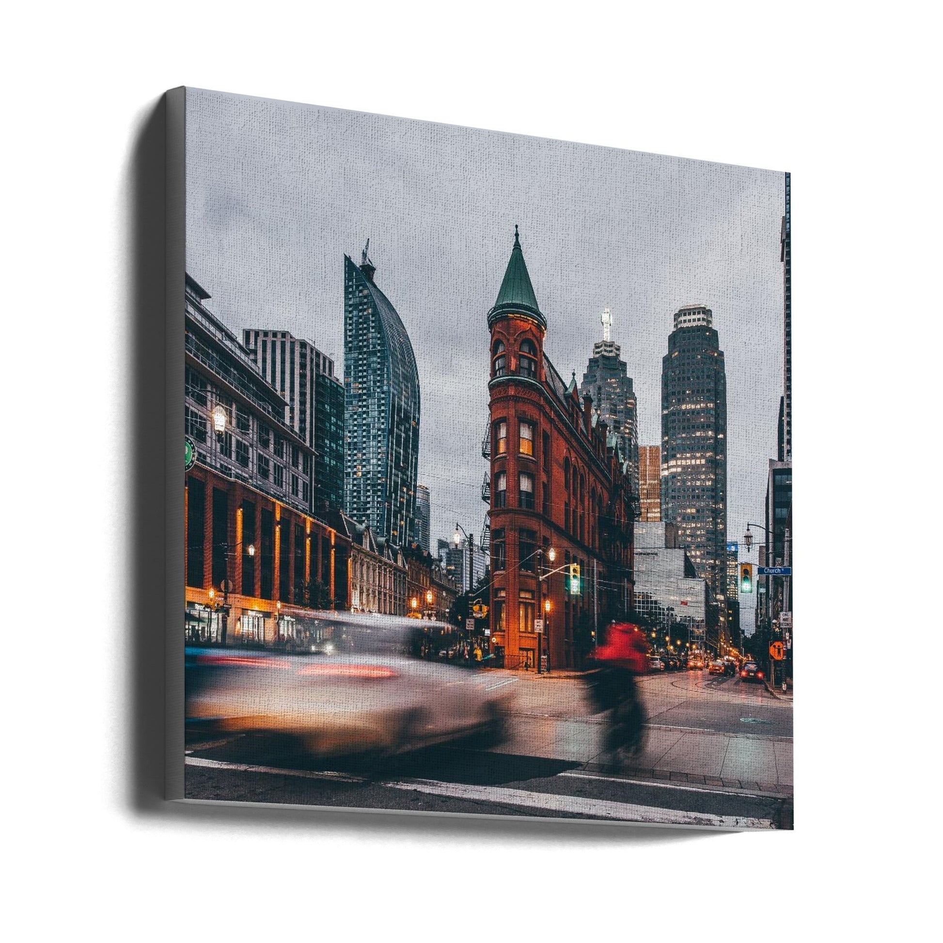 Gooderham Building Canvas Print by Carmine Chiriaco-canvas-DECOROLALA