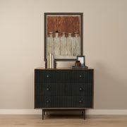 Grace Medium Brown Wood 3 Drawer Accent Cabinet-Accent Cabinets & Chests-DECOROLALA