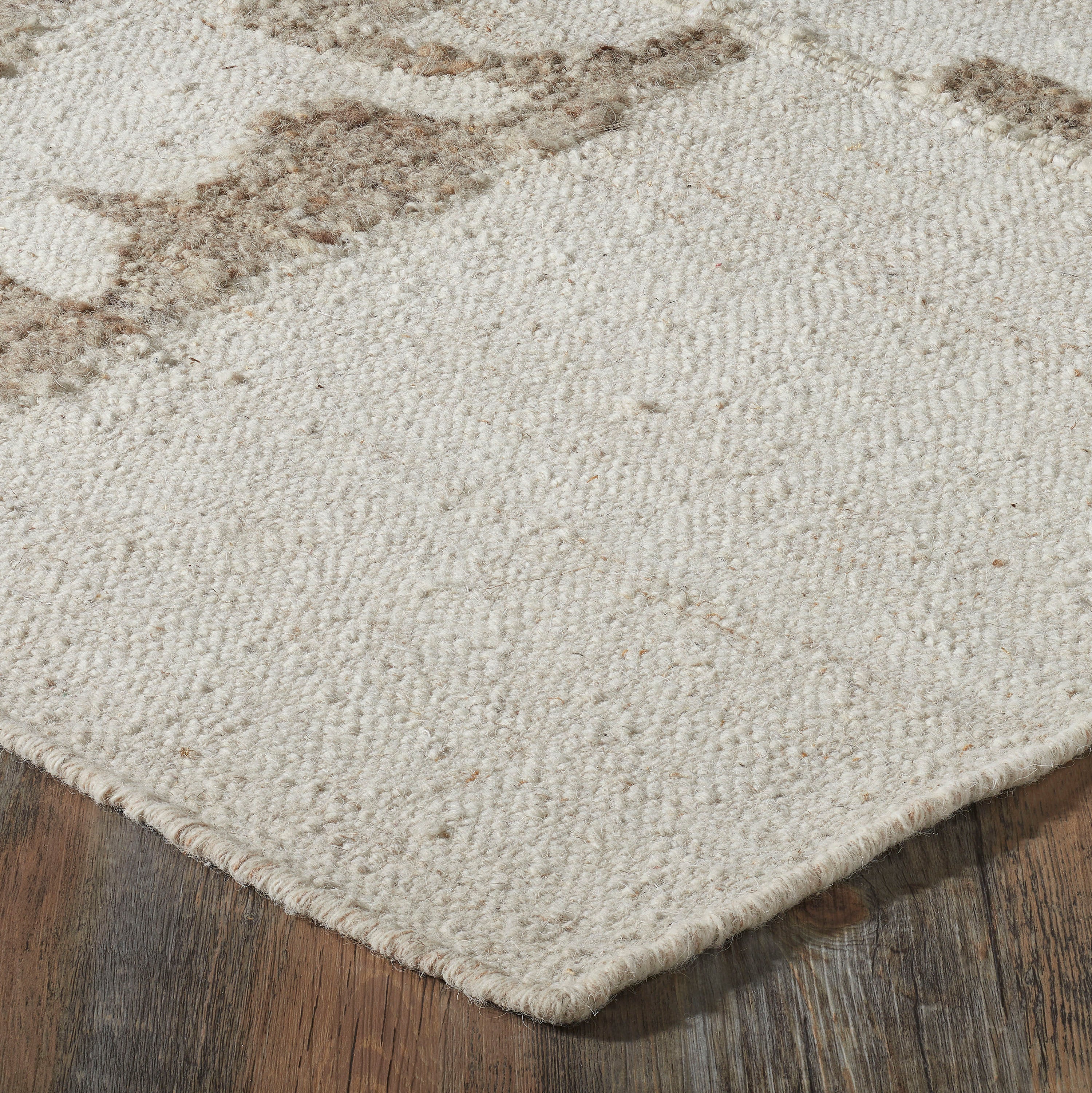 Grace Handwoven Area Rug Ivory Stone-Carpets-DECOROLALA