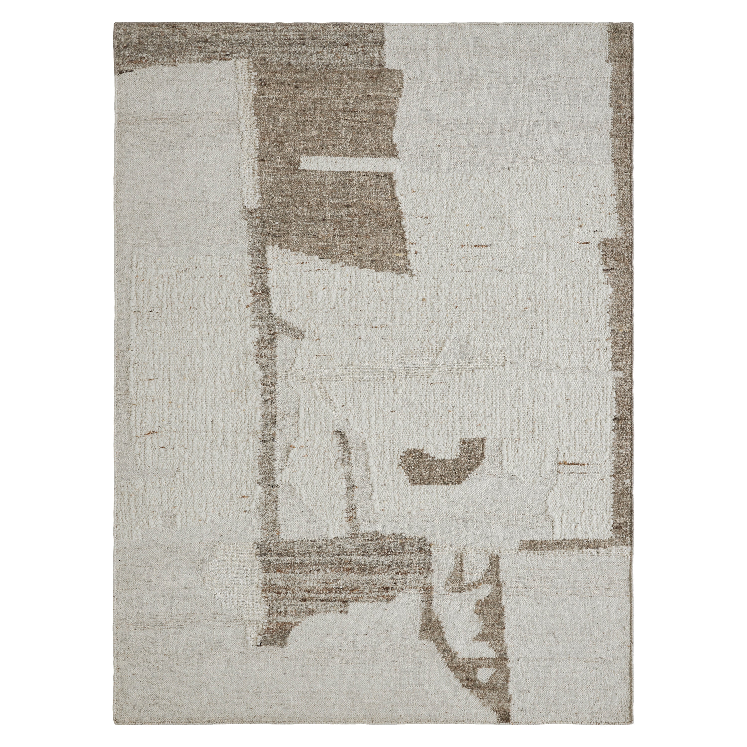 Grace Handwoven Area Rug Ivory Stone-Carpets-DECOROLALA