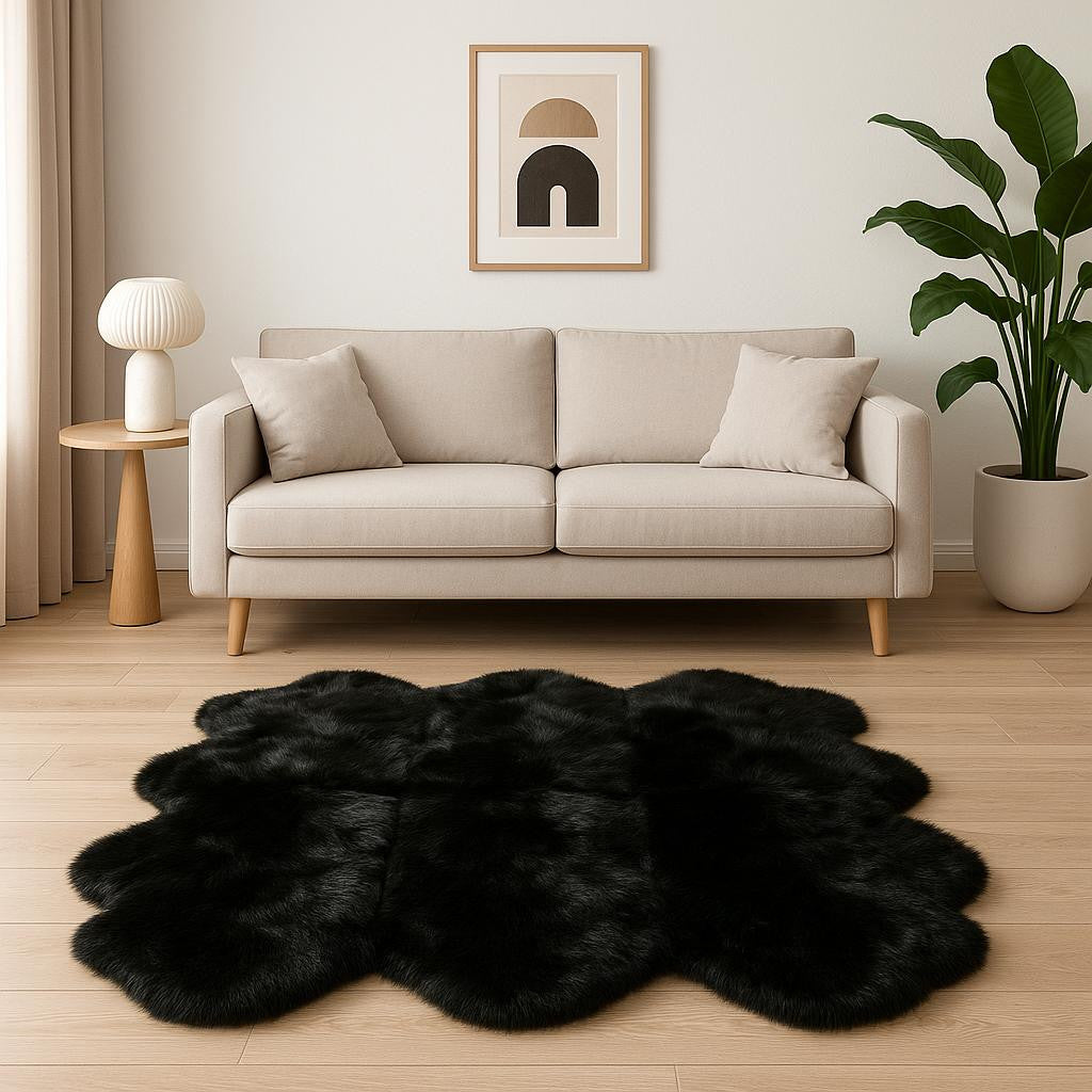 Gradient Gray Animal Print Area Rug-Area Rugs-DECOROLALA
