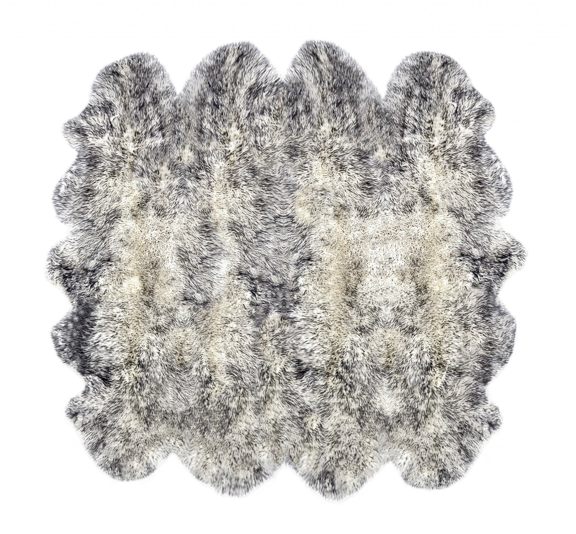 Gradient Gray Animal Print Area Rug-Area Rugs-DECOROLALA