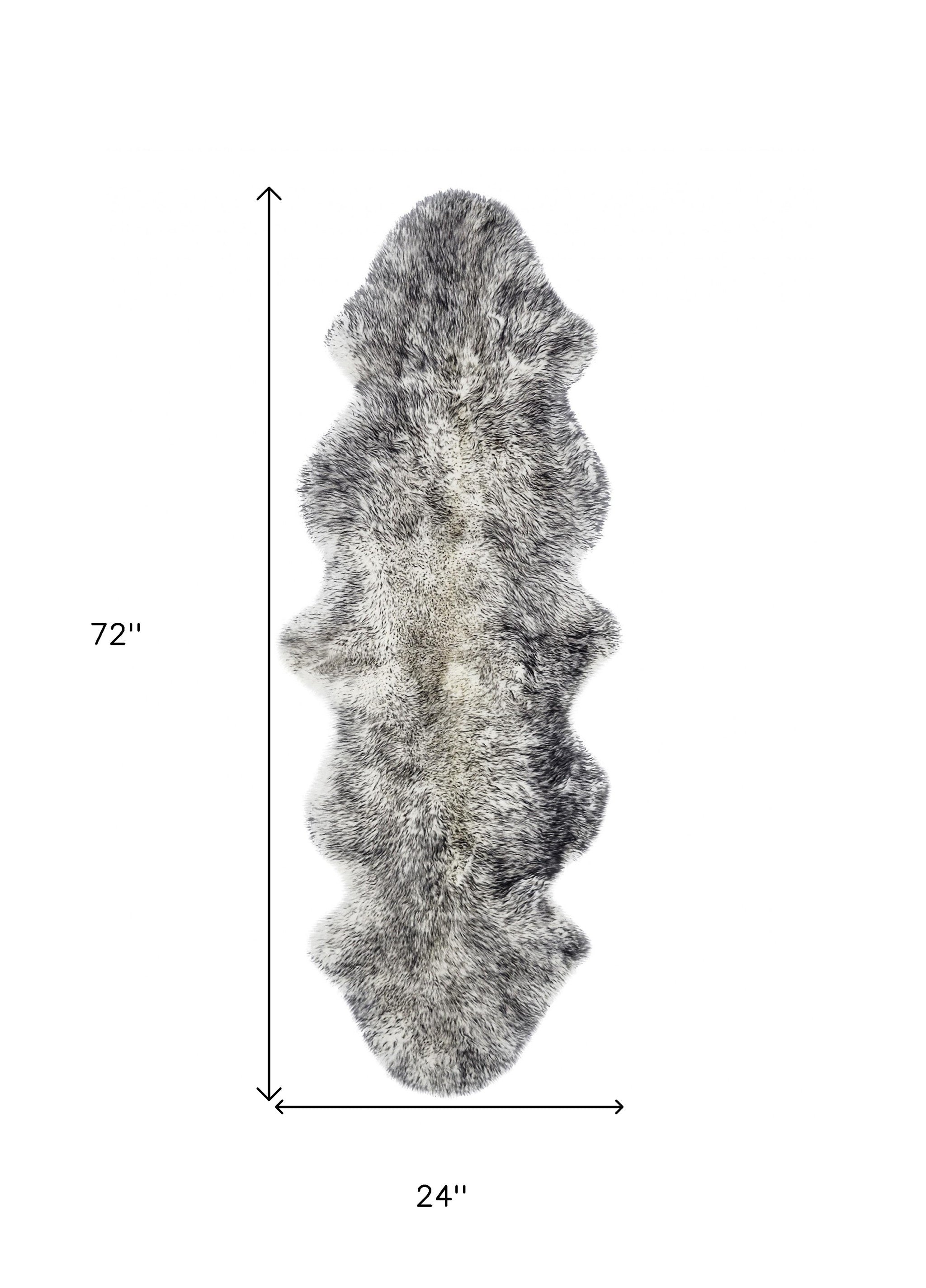 Gradient Grey Animal Print Area Rug-Area Rugs-DECOROLALA