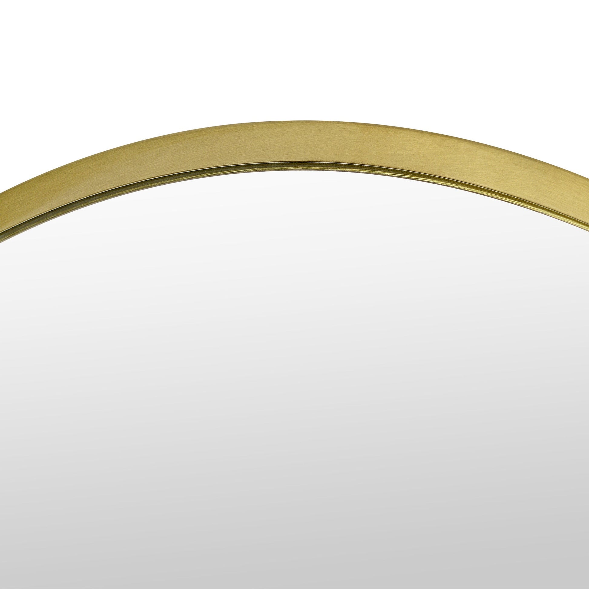 Grady 40" Tall Round Wall Mirror, Yellow-Mirror-DECOROLALA