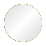 Grady 40" Tall Round Wall Mirror, Yellow-Mirror-DECOROLALA