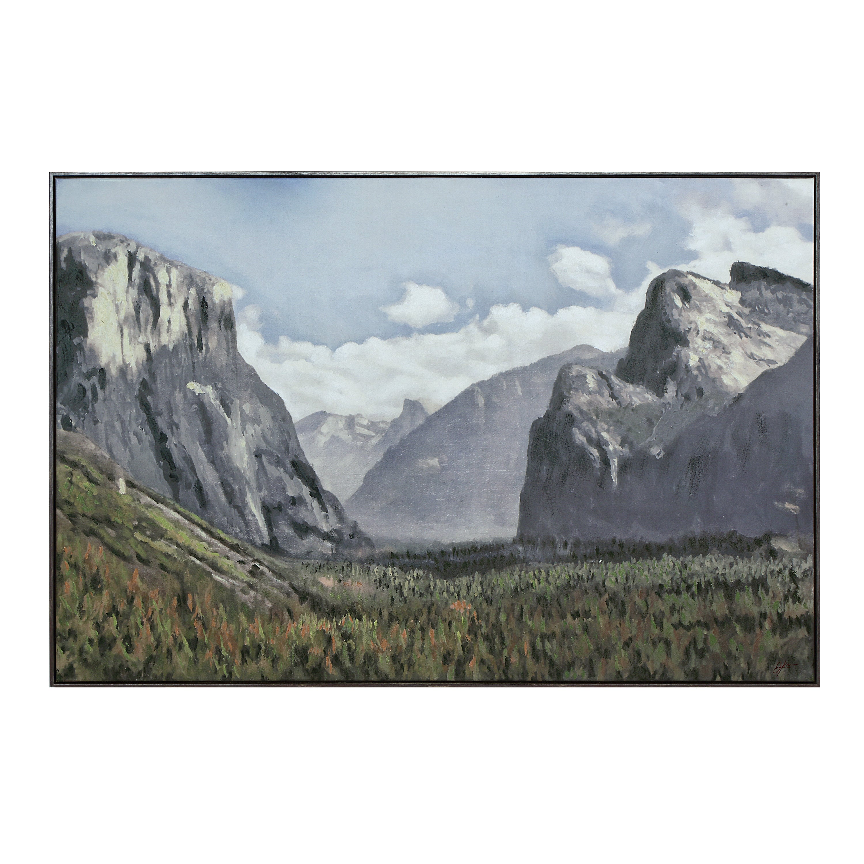 Granato 40" H x 60" W Canvas Art, Grey-Canvas Art-DECOROLALA