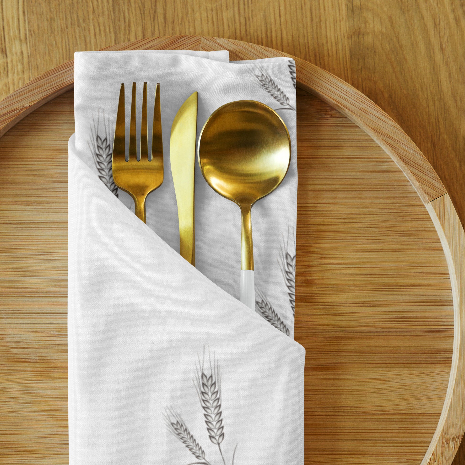 Grano Pattern Cloth Napkin Neutral Variety Set-Ergot-DECOROLALA