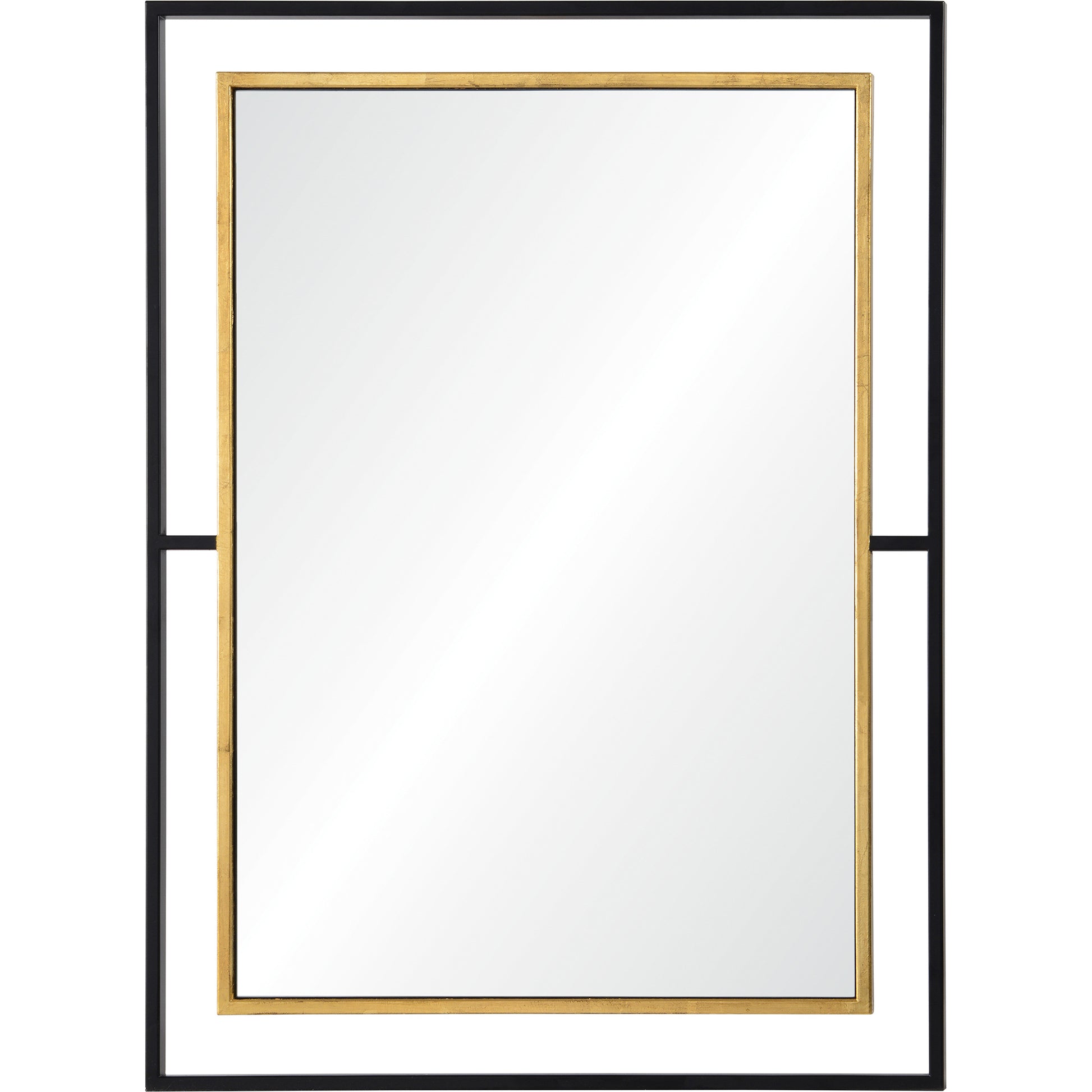 Gray 38" Tall Rectangle Wall Mirror, Yellow-Mirror-DECOROLALA