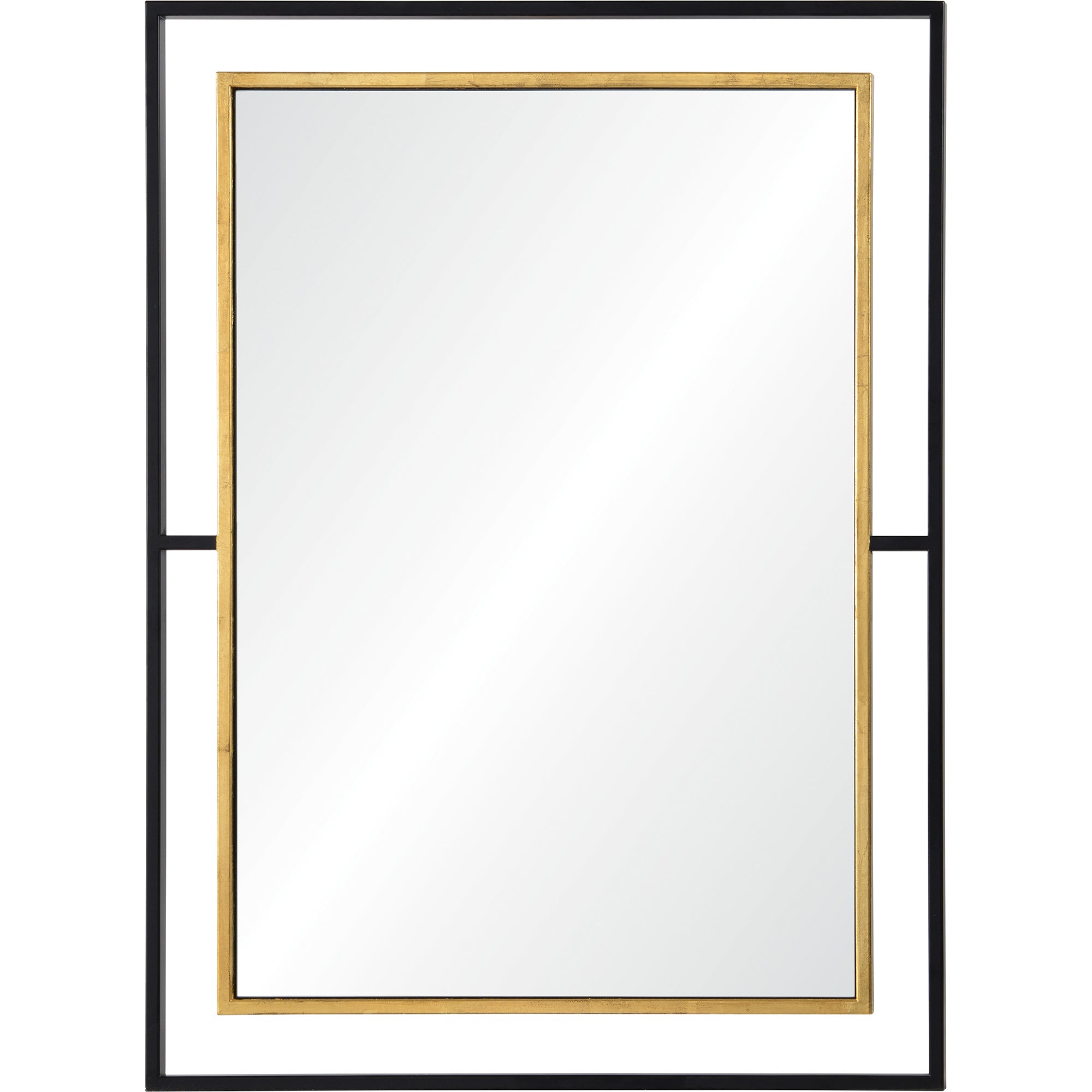 Gray 38" Tall Rectangle Wall Mirror, Yellow-Mirror-DECOROLALA