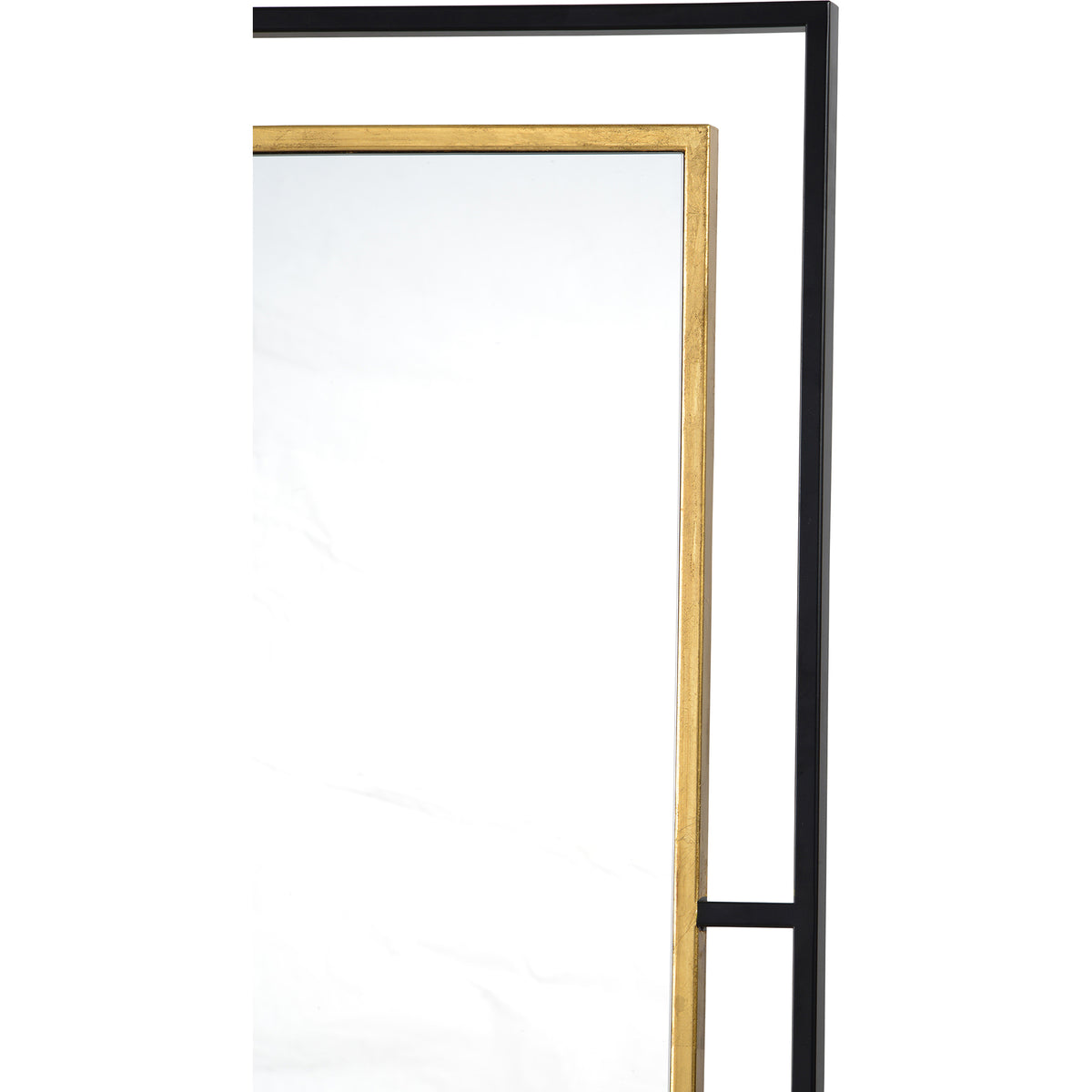 Gray 38" Tall Rectangle Wall Mirror, Yellow-Mirrors-DECOROLALA