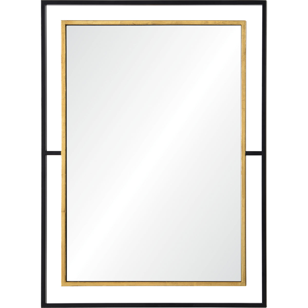 Gray 38" Tall Rectangle Wall Mirror, Yellow-Mirrors-DECOROLALA