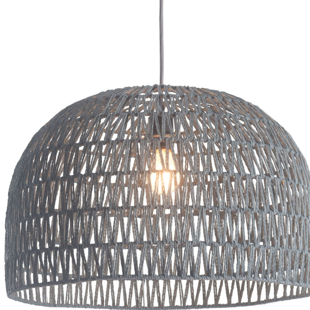 Gray Lantern Metal Dimmable Ceiling Light With Shades-Chandeliers-DECOROLALA