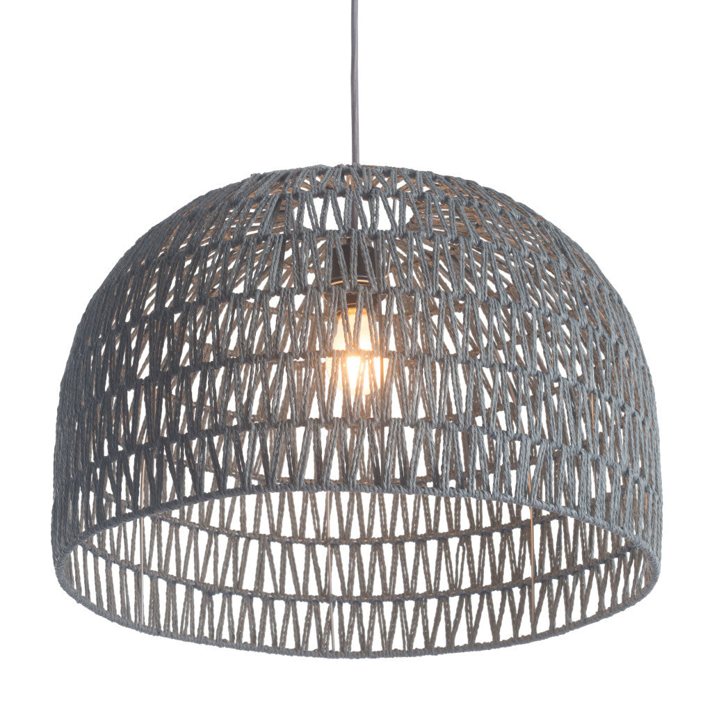 Gray Lantern Metal Dimmable Ceiling Light With Shades-Chandeliers-DECOROLALA