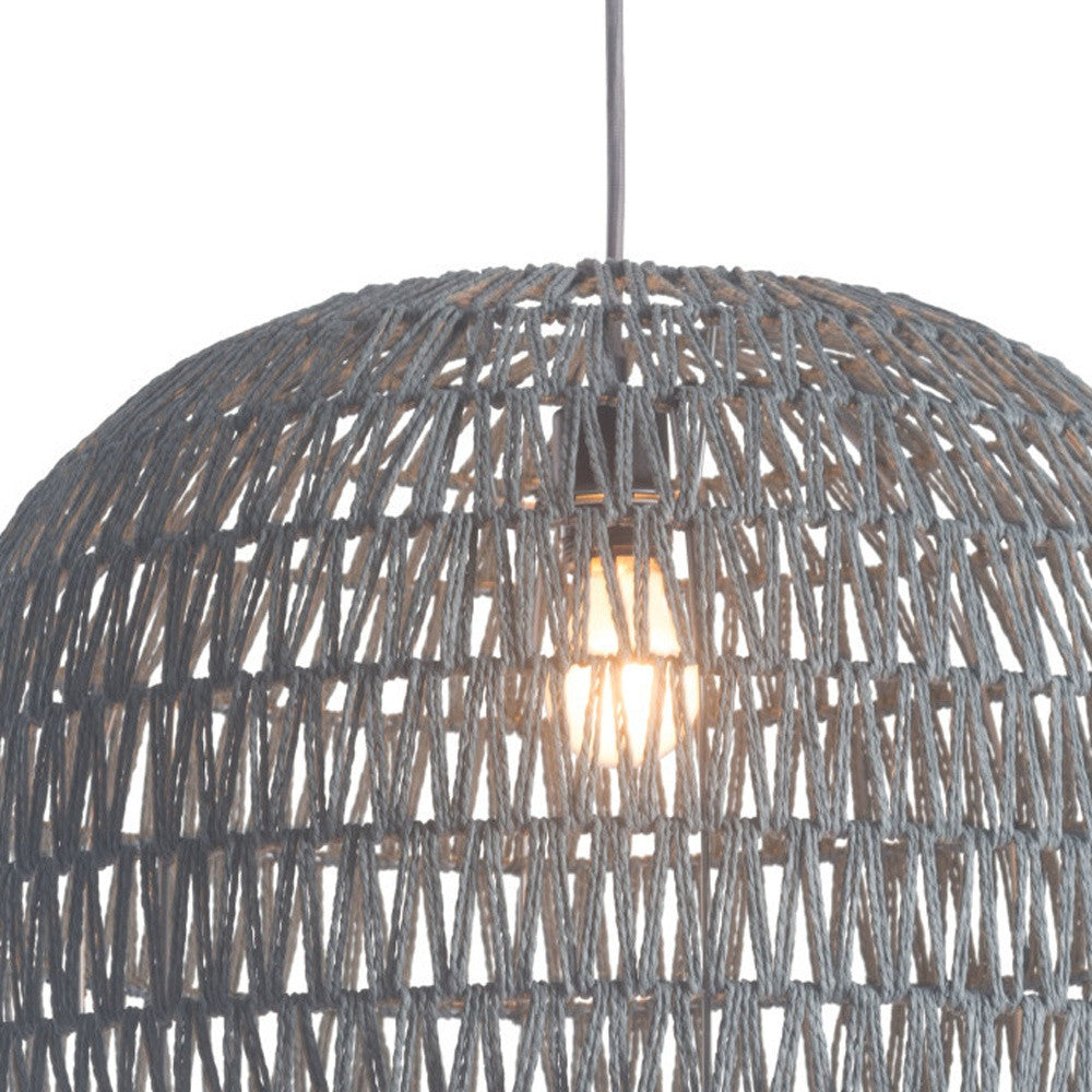 Gray Lantern Metal Dimmable Ceiling Light With Shades-Chandeliers-DECOROLALA