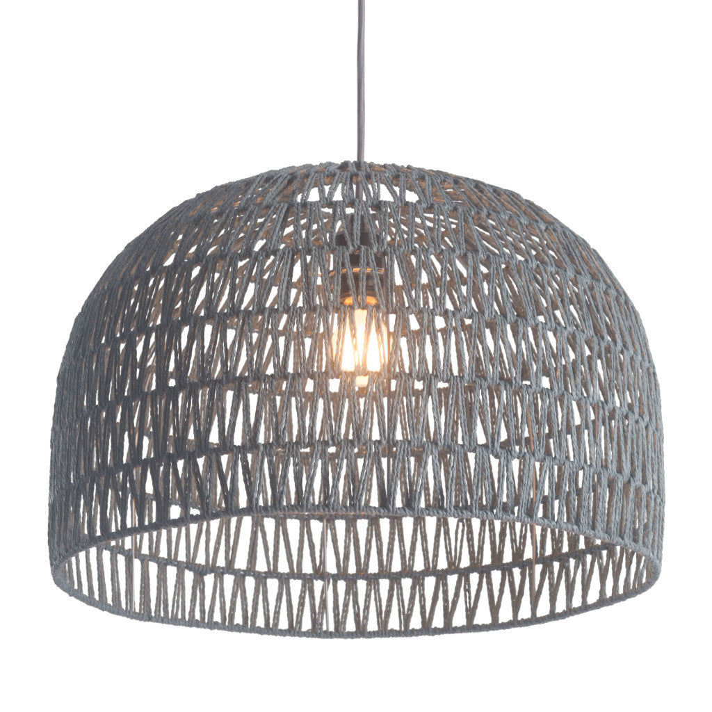 Gray Lantern Metal Dimmable Ceiling Light With Shades-Chandeliers-DECOROLALA