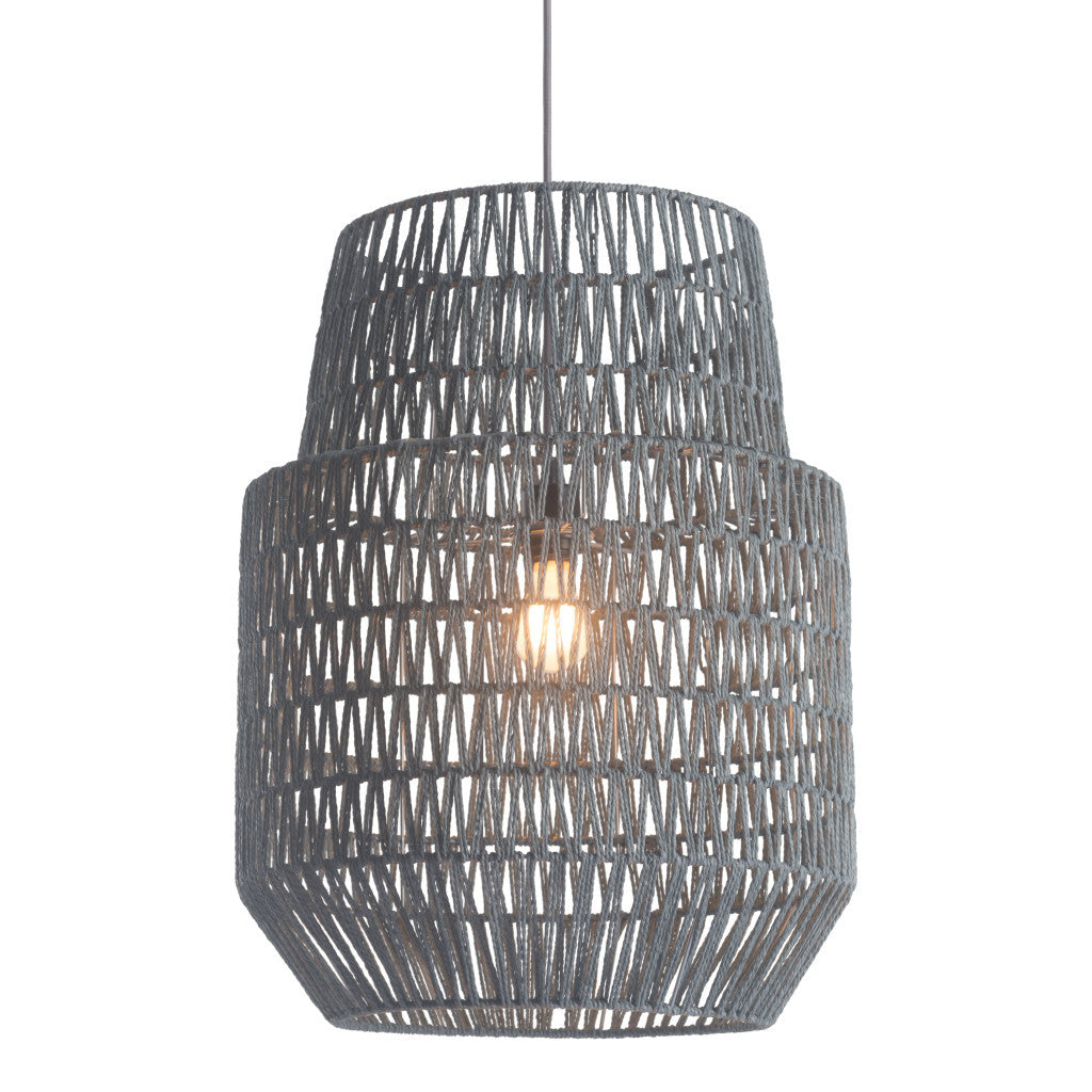 Gray Night Sky Zig Zag Ceiling Lamp-Chandeliers-DECOROLALA