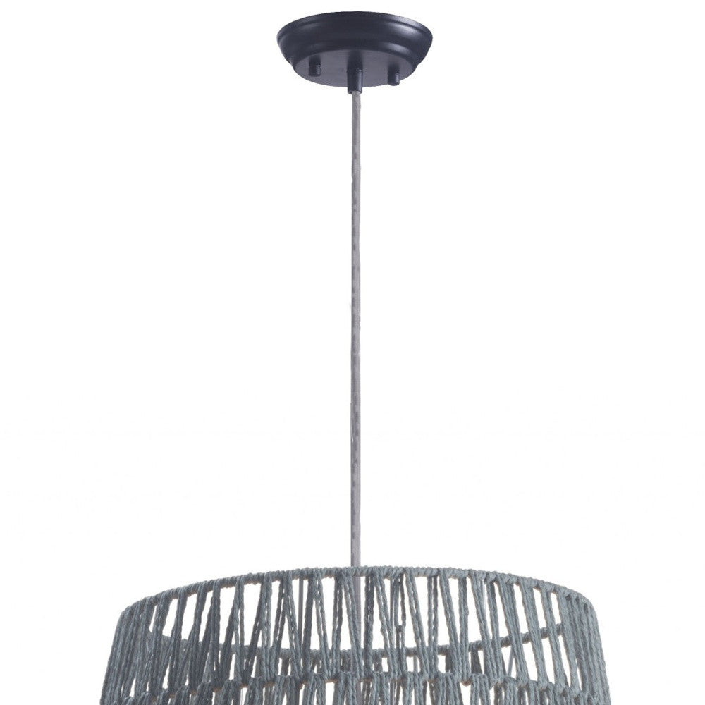 Gray Night Sky Zig Zag Ceiling Lamp-Chandeliers-DECOROLALA