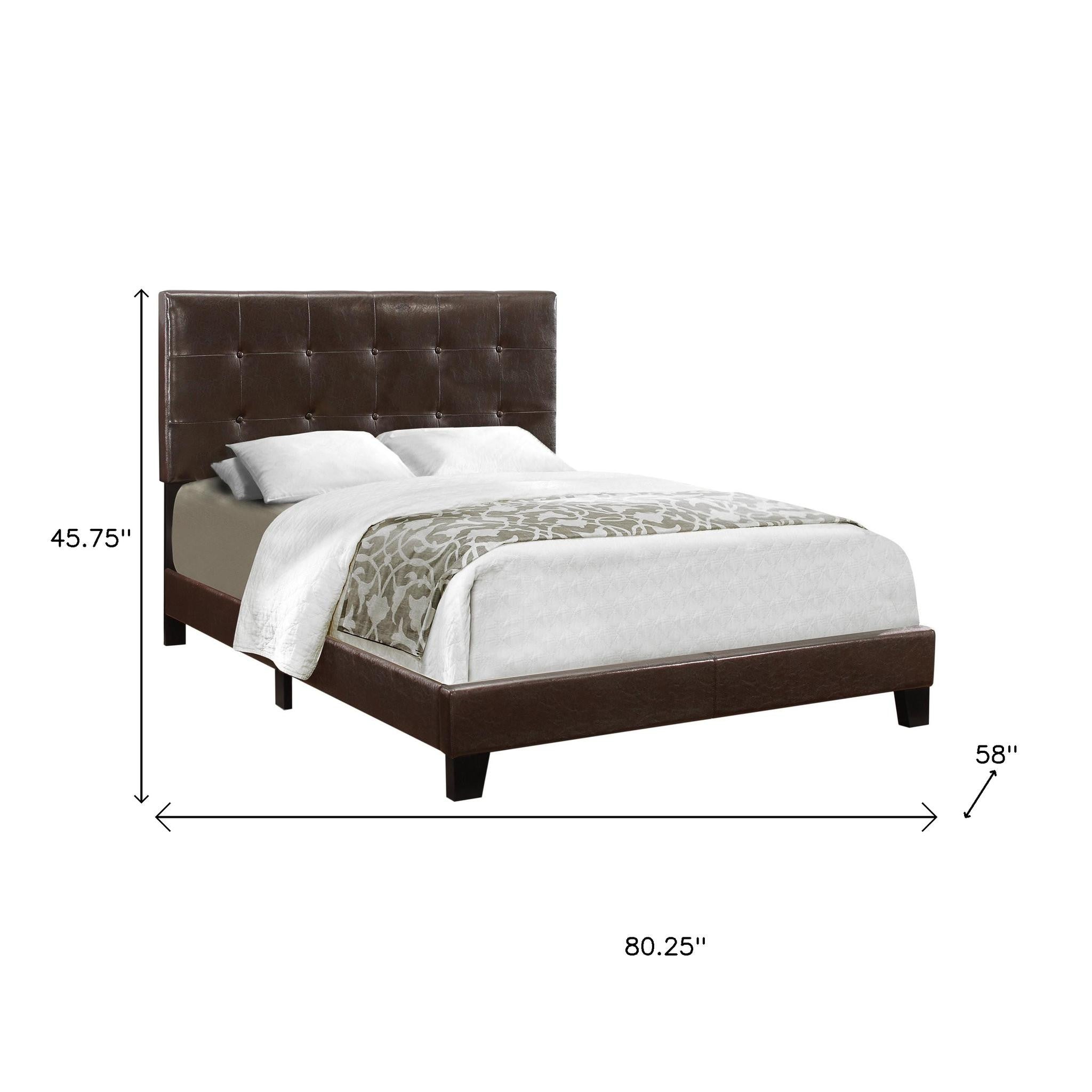 Gray Solid and Manufactured Wood Full Upholstered Linen Bed Frame-Standard Beds-DECOROLALA