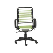 Green and Black Adjustable Swivel Bungee Rolling Office Chair-Office Chairs-DECOROLALA