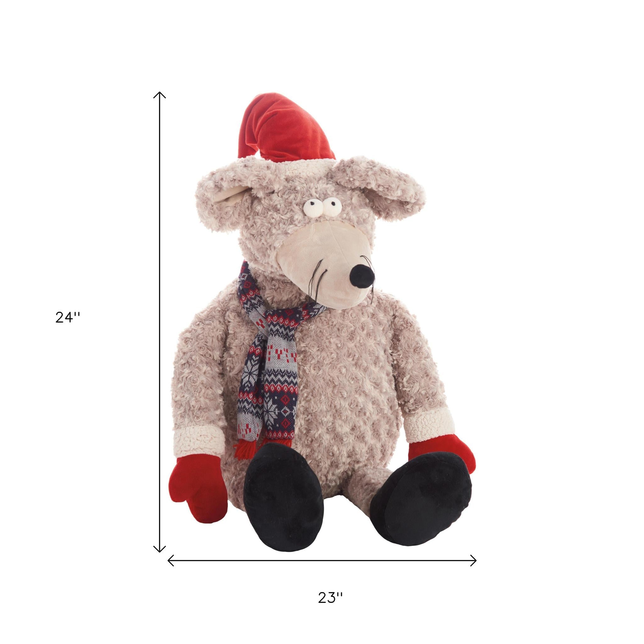 Grey 23" X 24" Novelty Polyester Throw Pillow-Accent Throw Pillows-DECOROLALA