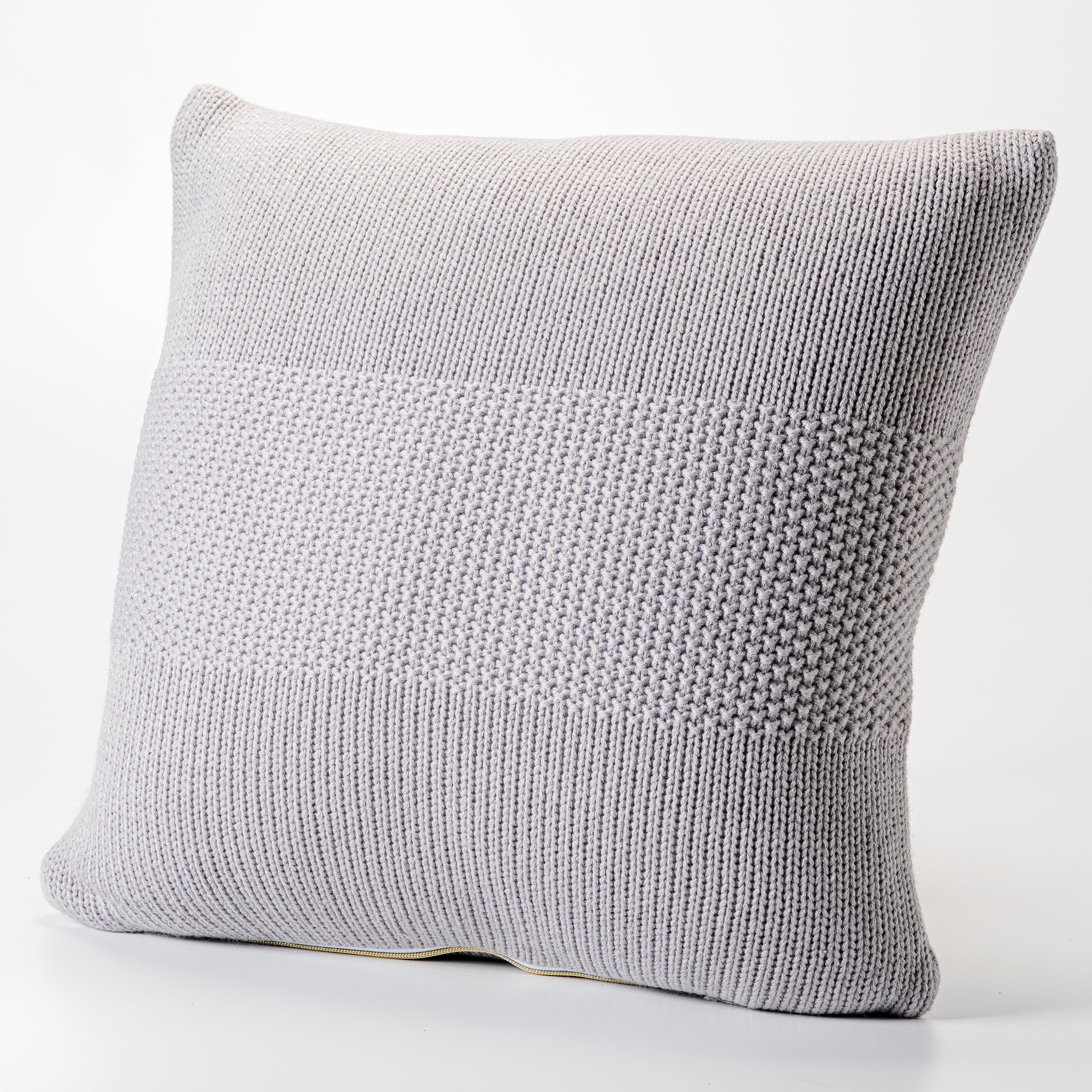 Grey Knit Decorative Pillow-Decorative Cushions-DECOROLALA