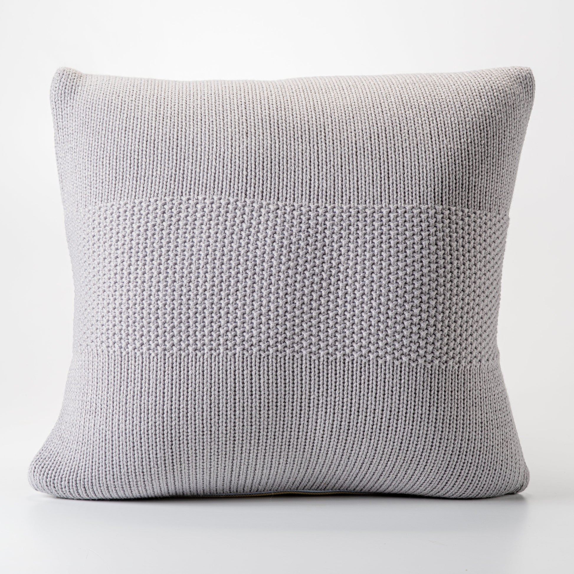 Grey Knit Decorative Pillow-Decorative Cushions-DECOROLALA