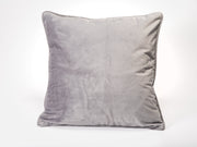 Grey Plush Velvet Decorative Pillow-Decorative Cushions-DECOROLALA
