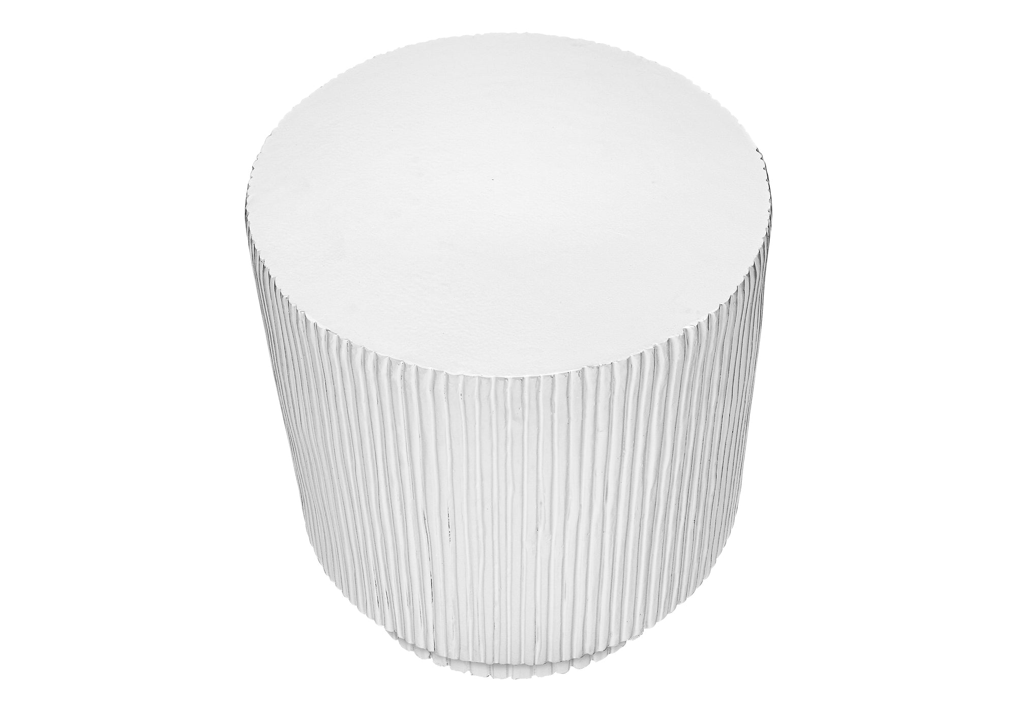 Grey Round Accent Table 25"H Indoor/Outdoor-Accent Table-DECOROLALA